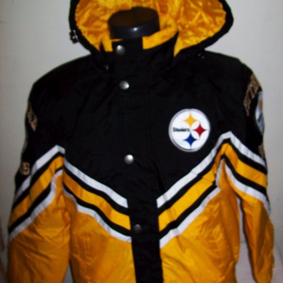 PITTSBURGH STEELERS Hooded Starter Full Zip Jacket S M L XL - Picture 5 of 13